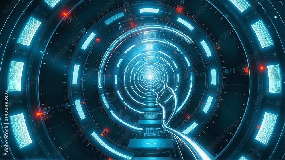 abstract futuristic tunnel background abstract futuristic tunnel background