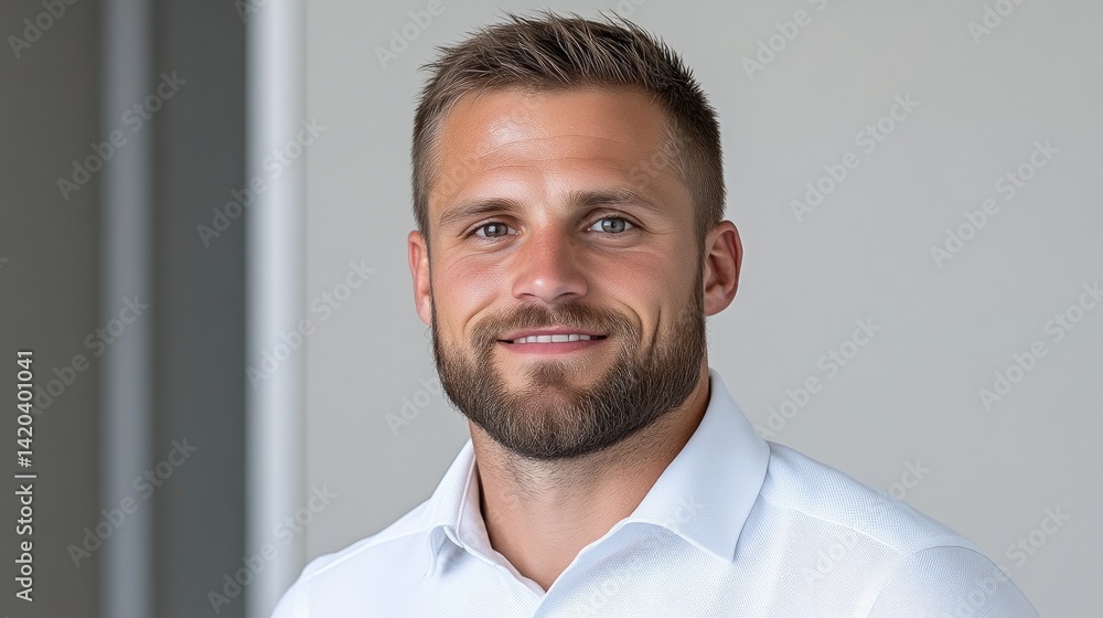 Friendly, confident man smiling Friendly, confident man smiling