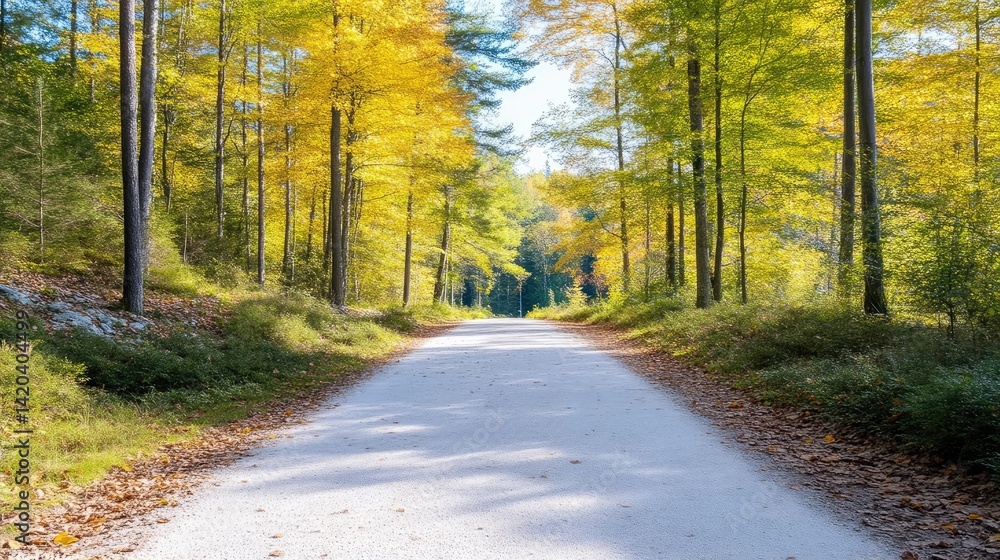 Fototapeta premium Autumn forest path