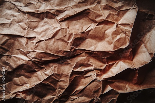 Wallpaper Mural Crinkled brown paper texture Torontodigital.ca