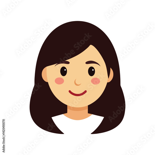 emoji woman face head