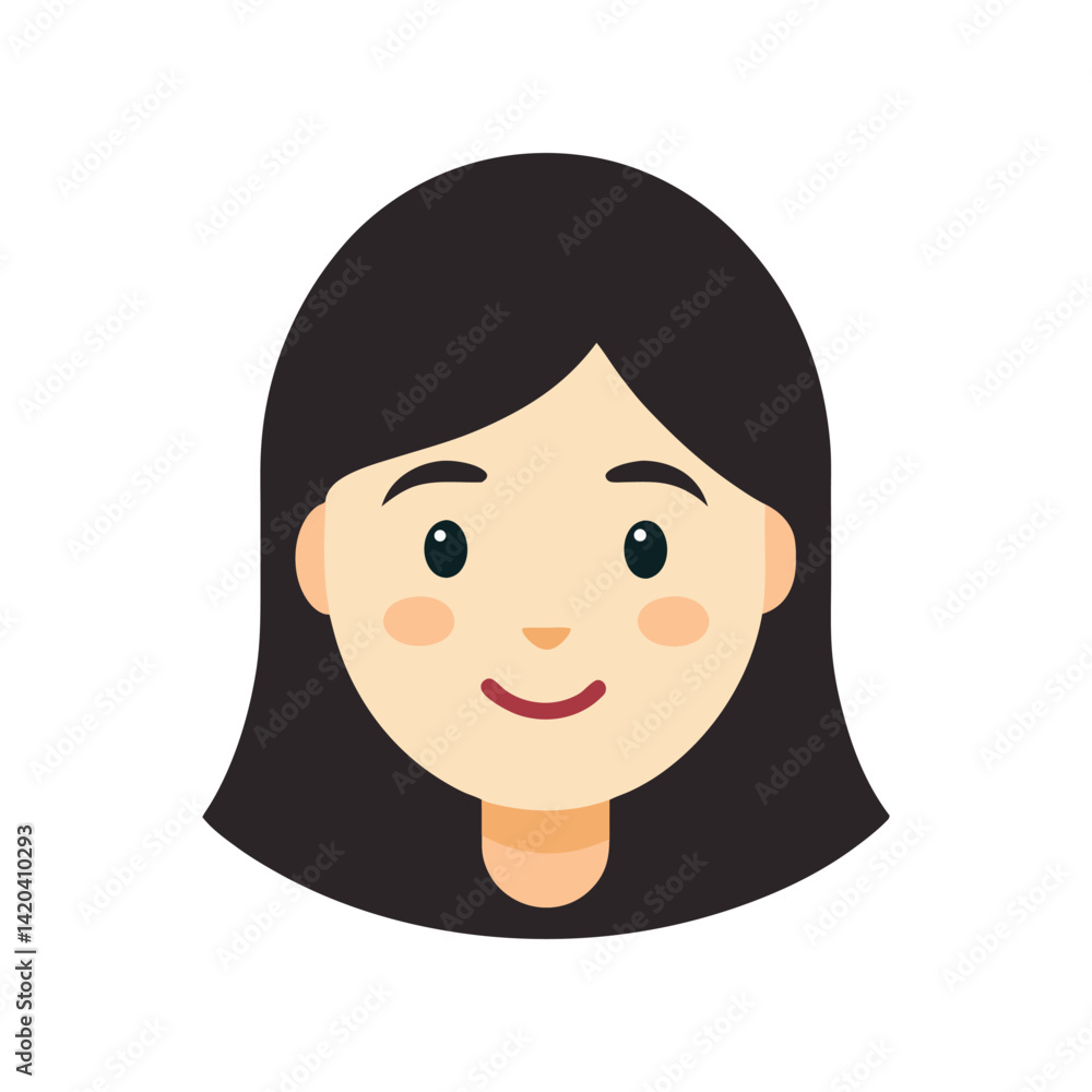 emoji woman face head emoji woman face head