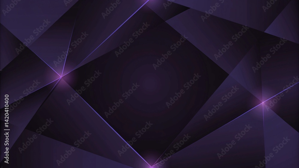Obraz premium Wallpaper blue purple light line background black geometry, futuristic digital gradient glow abstract modern tech style design dynamic neon art pattern backdrop texture wallpaper
