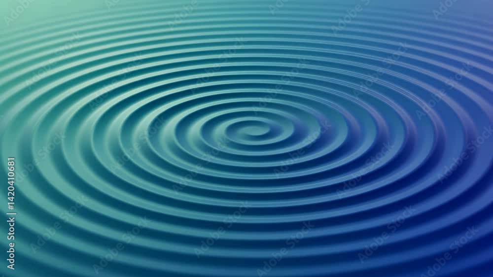 Rippling water surface creating serene concentric circles Rippling water surface creating serene concentric circles
