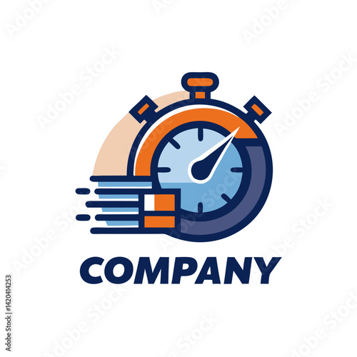 Fast Service Logo Design Template Vector Illustration