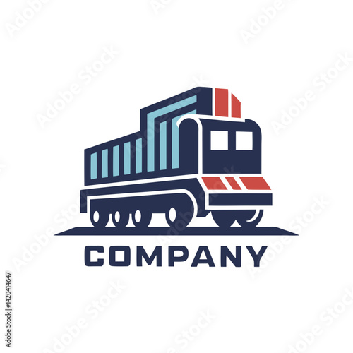 Modern Trucking Company Logo Design for Heavy Industry