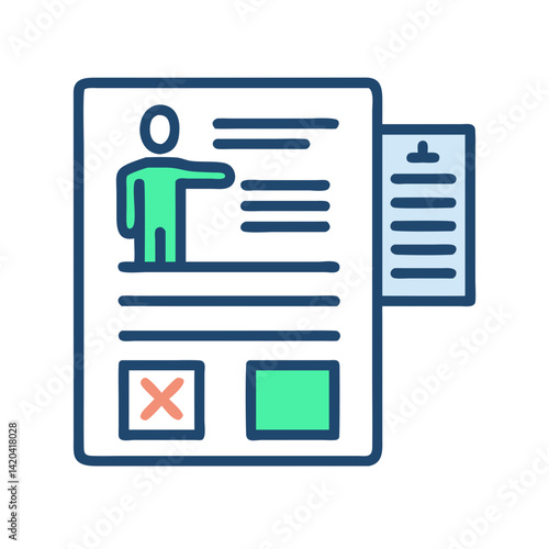 Compliance Checklist Icon: Policy, Audit, and Approval Process