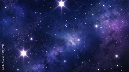 Wallpaper Mural Starry night sky serving as a background with dark space Torontodigital.ca