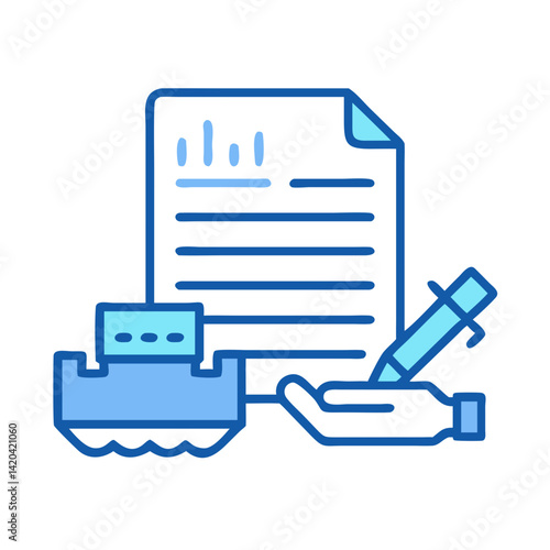 Digital Document Management, Automation, and Electronic Signature Concept