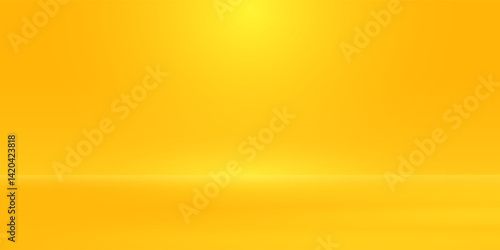 Wallpaper Mural yellow background abstract with Gradient in empty room studio, Yellow empty room studio gradient used for background, yellow background studio with shine use for product shooting. Torontodigital.ca