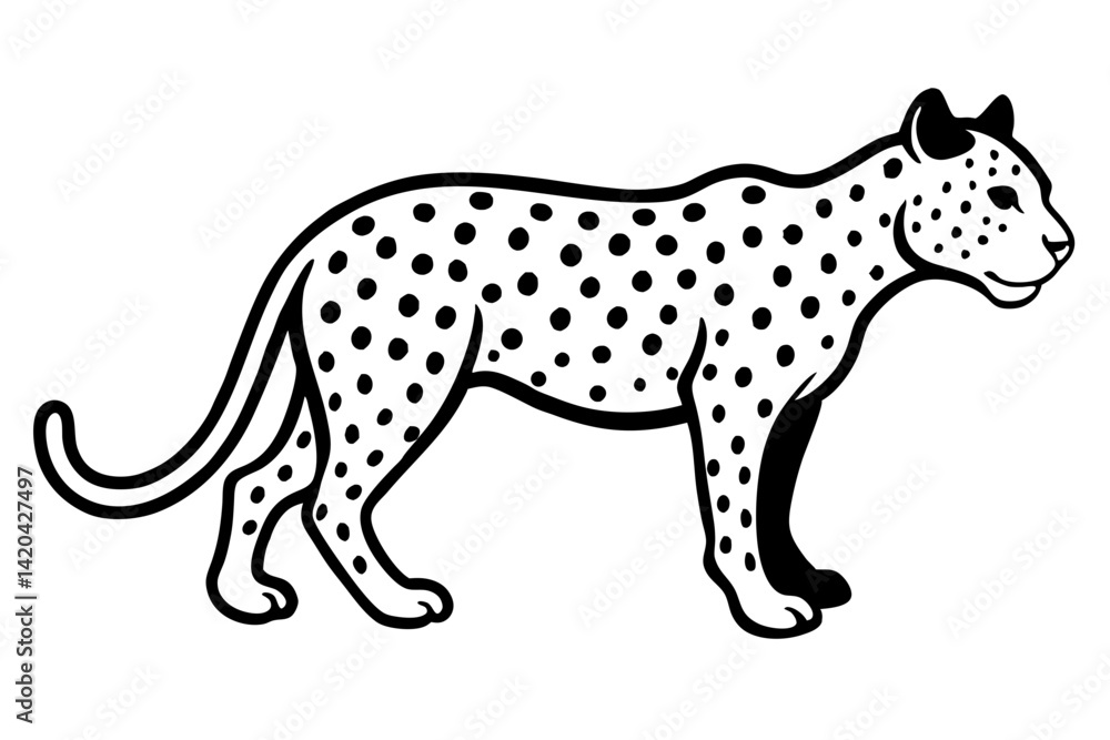 vector illustration of a leopard vector illustration of a leopard