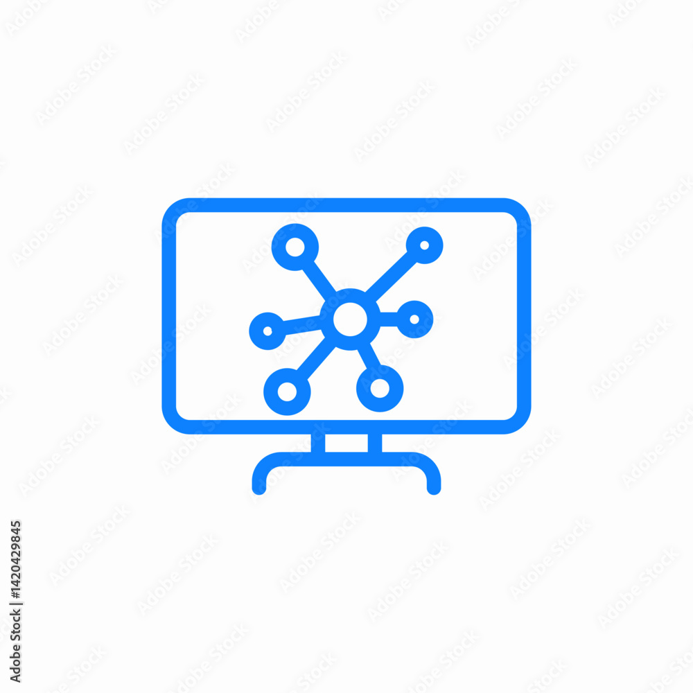 computer network icon sign vector computer network icon sign vector