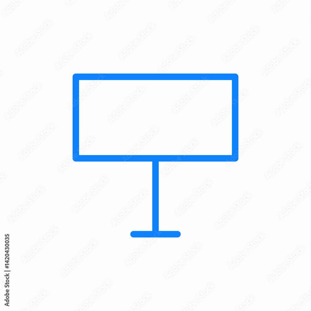 display screen icon sign vector display screen icon sign vector