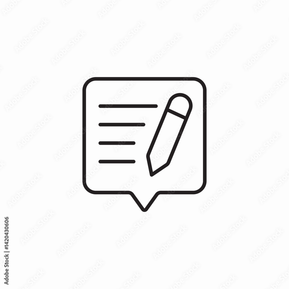 feedback note icon sign vector feedback note icon sign vector