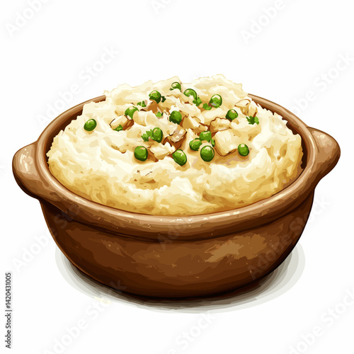 Pennsylvania Dutch Potato Filling with Toasted Bread and Chives