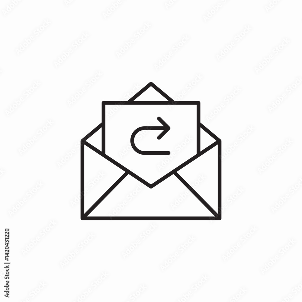 mail forward icon sign vector mail forward icon sign vector