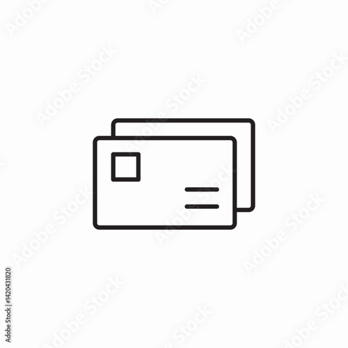 payment cards icon sign vector