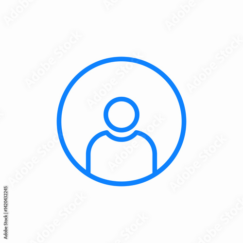 user profile icon sign vector