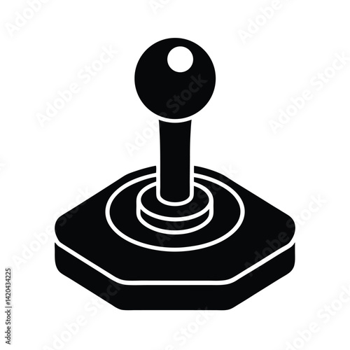 joystick icon silhouette vector illustration