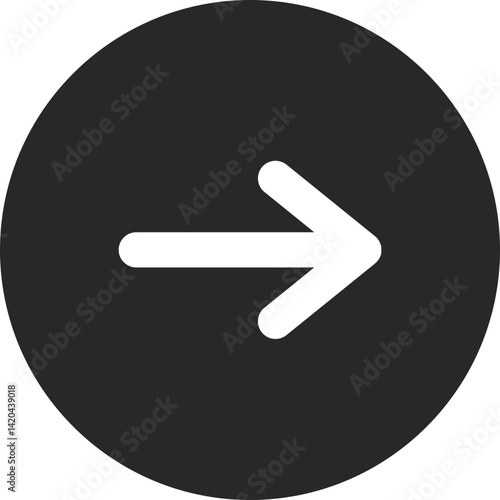 Right Vector Icon Stock Illustration