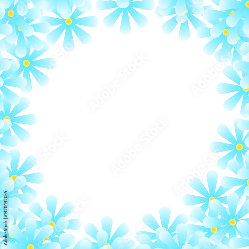 Gradient Flower Frame