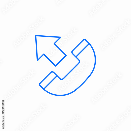 forwarded call icon sign vector