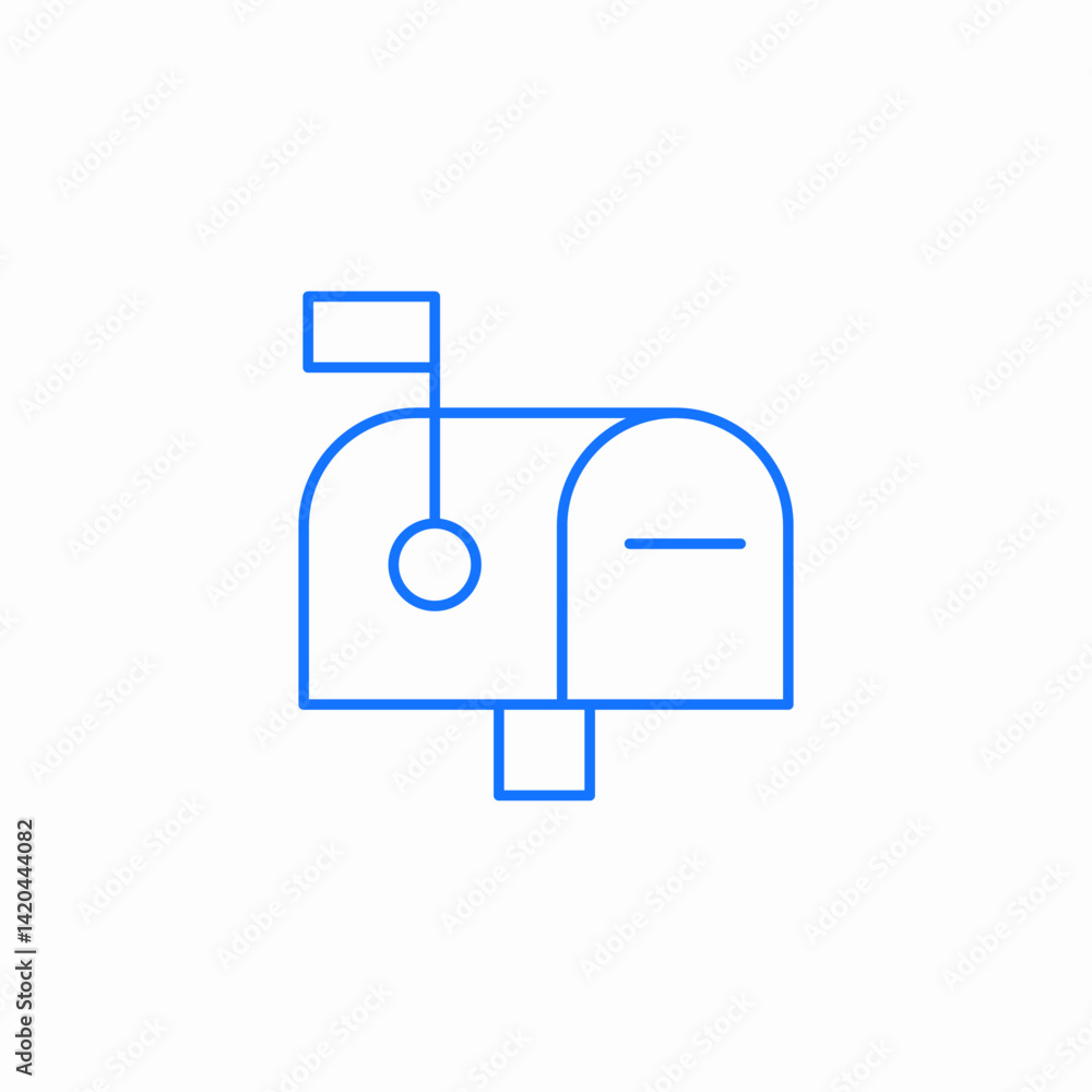 mail box icon sign vector mail box icon sign vector