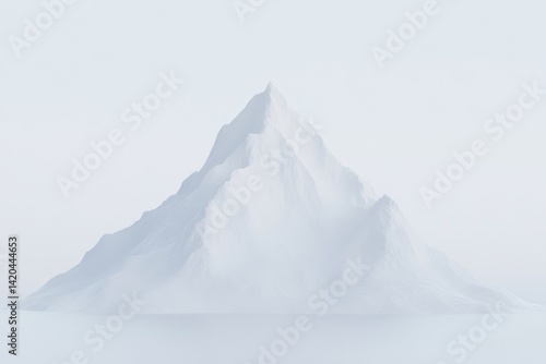 Wallpaper Mural Misty, ethereal mountain peak Torontodigital.ca