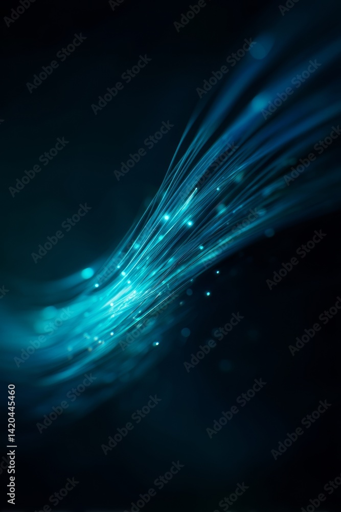 light streak, fiber optic, speed line, futuristic background for 5g or 6g technology wireless data transmission, high-speed internet in abstract