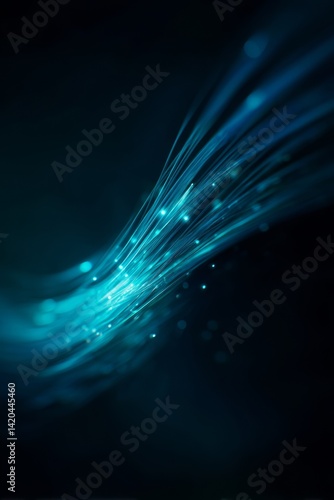 Obraz na płótnie light streak, fiber optic, speed line, futuristic background for 5g or 6g technology wireless data transmission, high-speed internet in abstract
w salonie