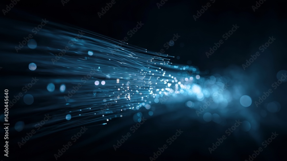 light streak, fiber optic, speed line, futuristic background for 5g or 6g technology wireless data transmission, high-speed internet in abstract