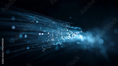 Obraz na płótnie light streak, fiber optic, speed line, futuristic background for 5g or 6g technology wireless data transmission, high-speed internet in abstract
w salonie