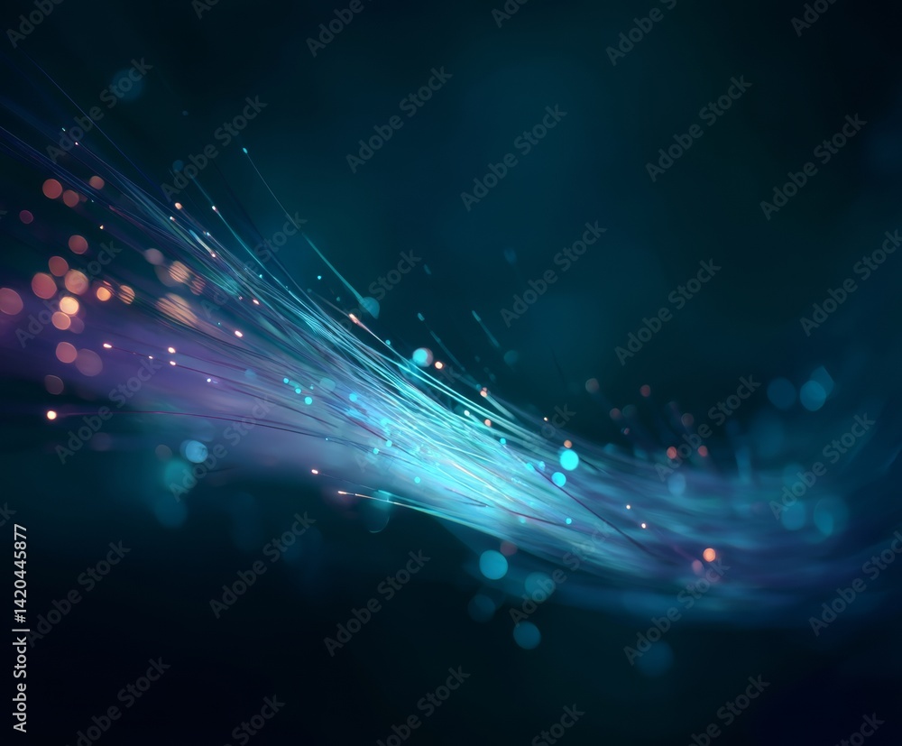 light streak, fiber optic, speed line, futuristic background for 5g or 6g technology wireless data transmission, high-speed internet in abstract