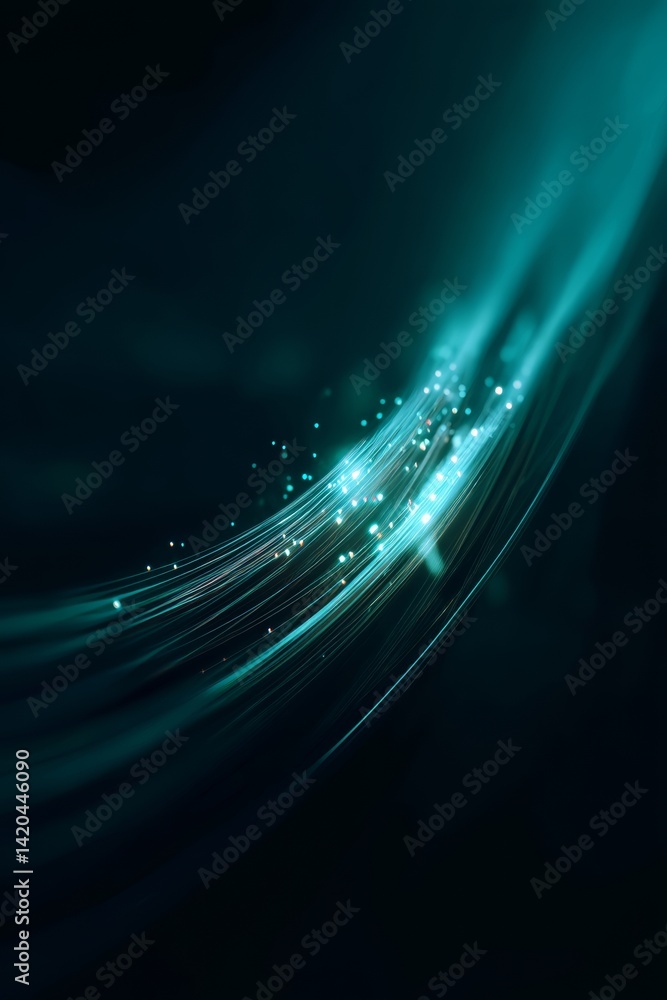 light streak, fiber optic, speed line, futuristic background for 5g or 6g technology wireless data transmission, high-speed internet in abstract