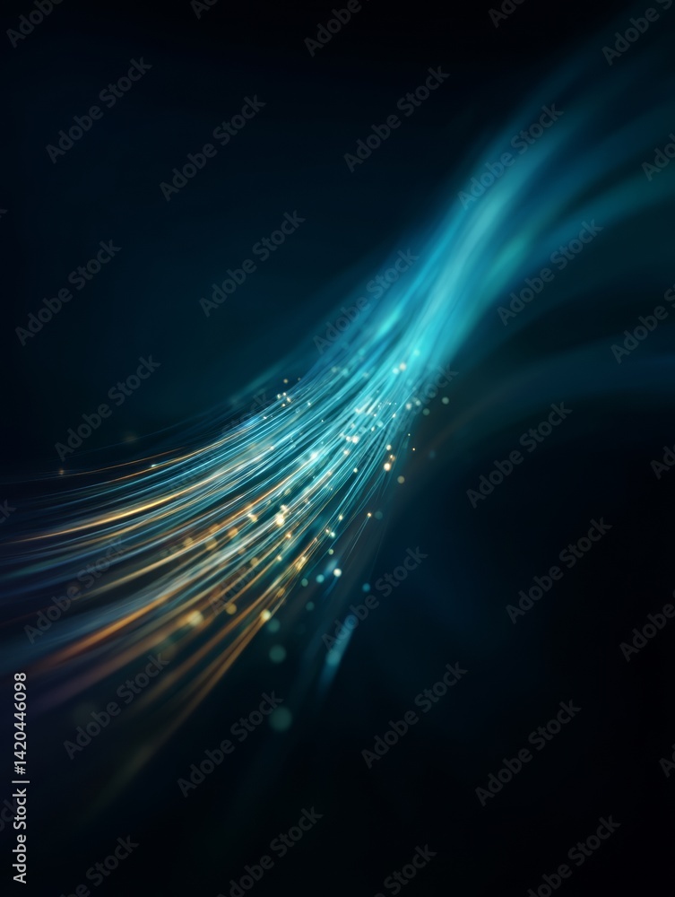 light streak, fiber optic, speed line, futuristic background for 5g or 6g technology wireless data transmission, high-speed internet in abstract