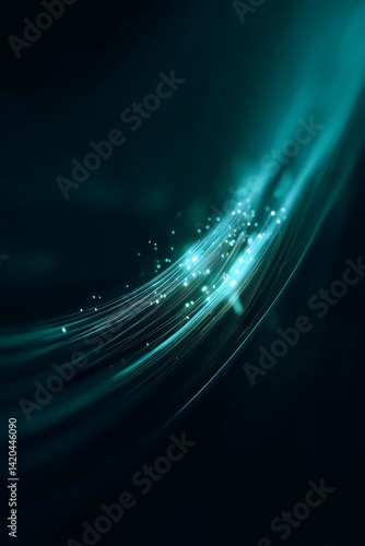 Obraz na płótnie light streak, fiber optic, speed line, futuristic background for 5g or 6g technology wireless data transmission, high-speed internet in abstract
w salonie