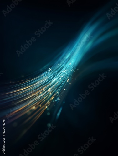 Obraz na płótnie light streak, fiber optic, speed line, futuristic background for 5g or 6g technology wireless data transmission, high-speed internet in abstract
w salonie