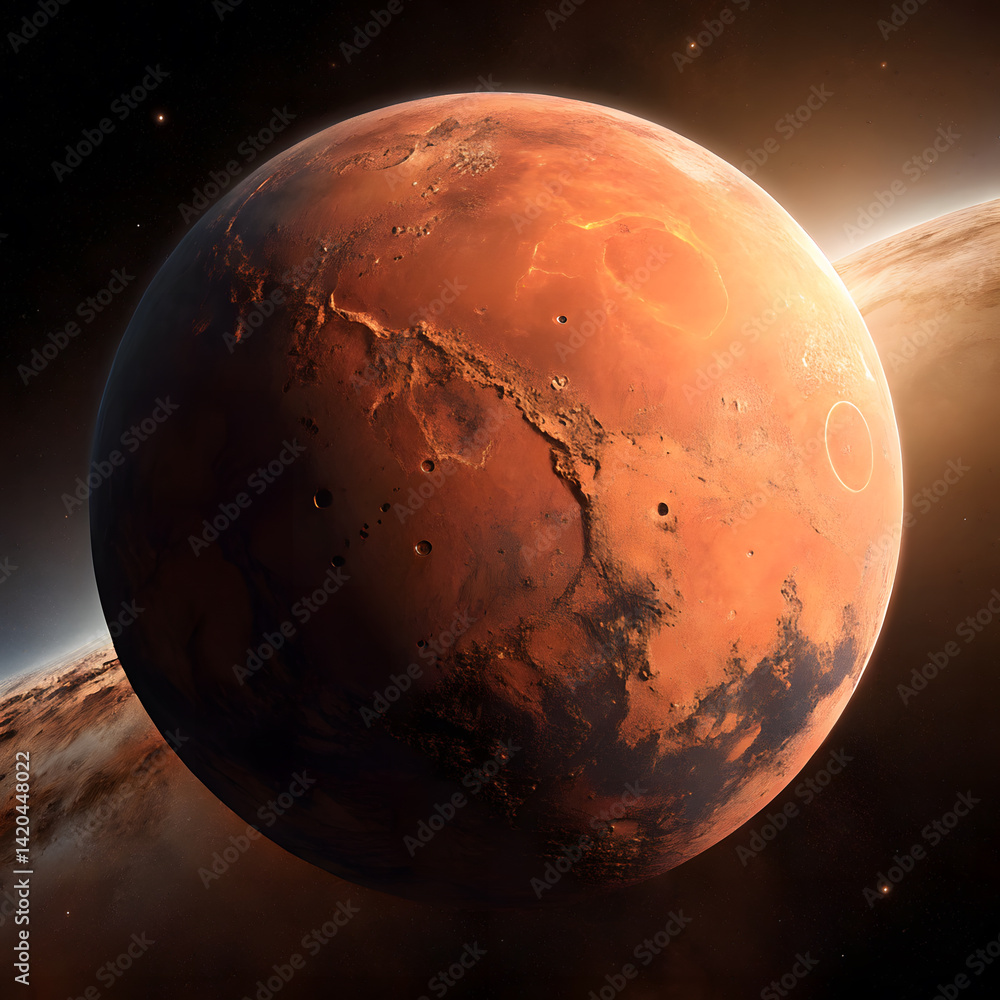 Naklejka premium earth and moon