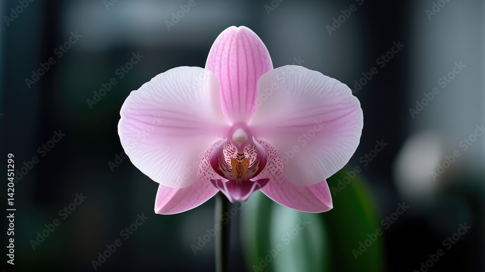 Obraz premium Delicate Pink Orchid in Close-Up
