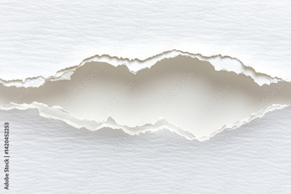 Fototapeta premium Ripped paper texture with a tear