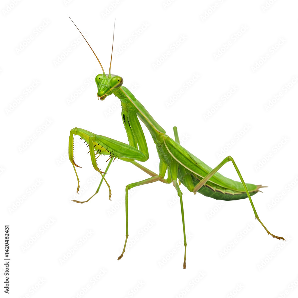 Praying Mantis. clipart isolated on transparent background Praying Mantis. clipart isolated on transparent background