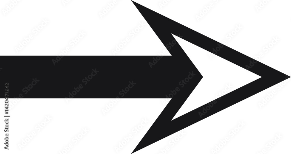 arrow simple vector icon drawing element arrow simple vector icon drawing element