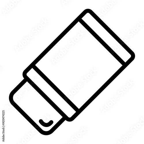 Eraser Line Icon Design