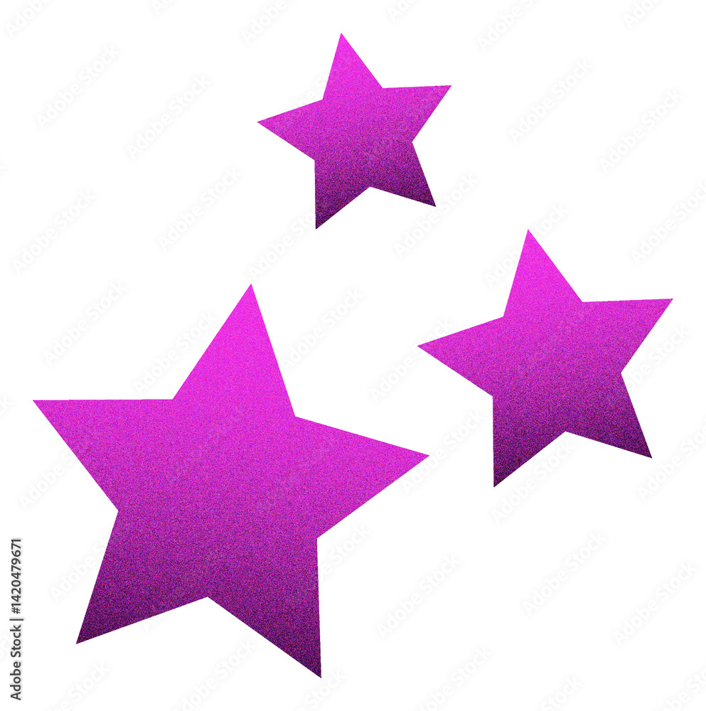 Vibrant Pink Stars with Grainy Gradient Effect Vibrant Pink Stars with Grainy Gradient Effect