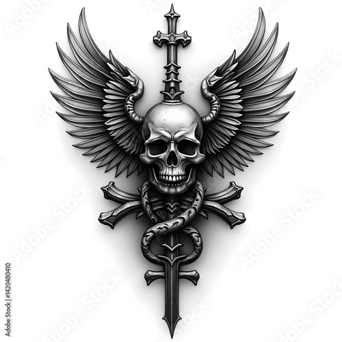 Black & Grey Tattoo Design 