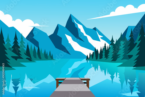 winter mountain landscape