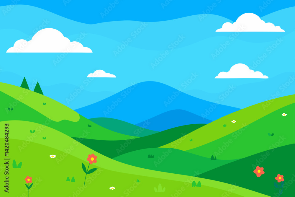 landscape with mountains landscape with mountains