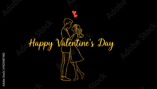 Valentine's Day card design. Illustration with oil paint. Pattern for printing on wall decorations, covers, wallpapers