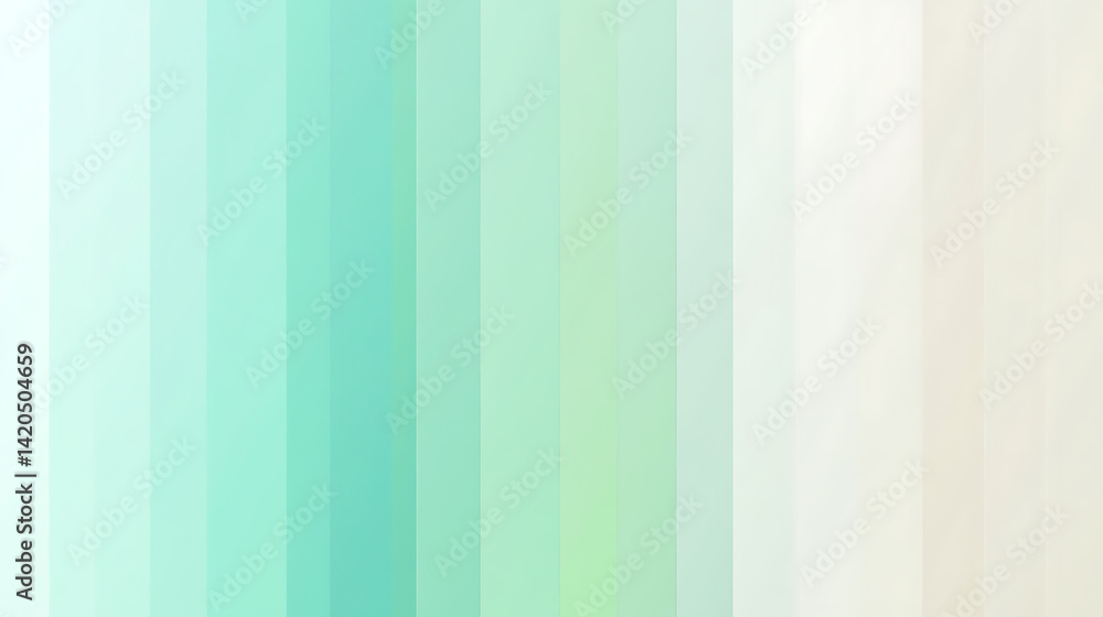 Obraz premium smooth gradient background transitioning from pale mint to seafoam green, creating calming and serene atmosphere. This design is perfect for various creative projects