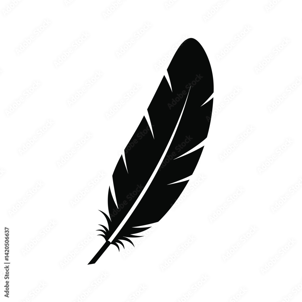 feather isolated on white background feather isolated on white background
